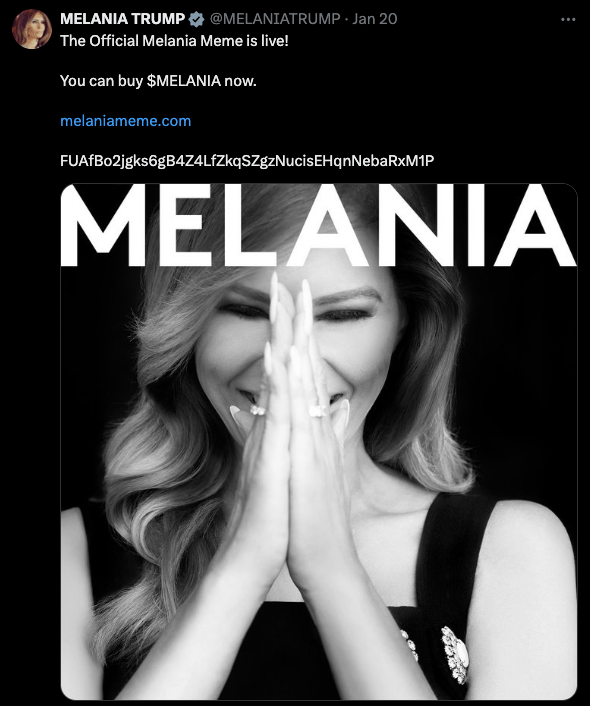 melania-meme-official-tweet