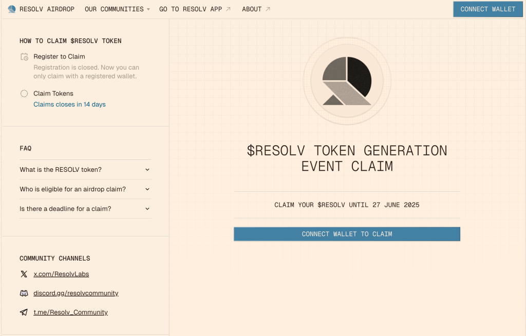 resolv-labs-airdrop-interface