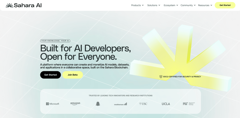 sahara-ai-homepage