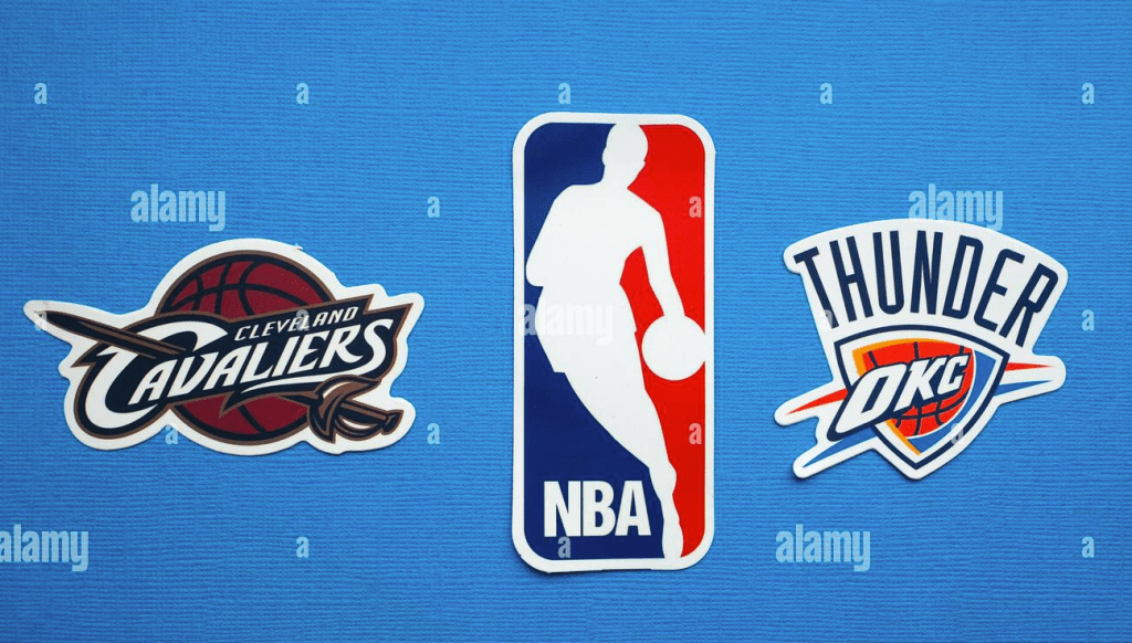 okc-thunder-and-cleveland-cavalier-logos