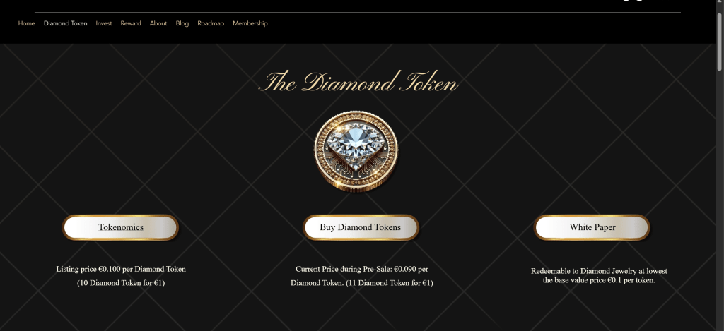 diamond-token-homepage