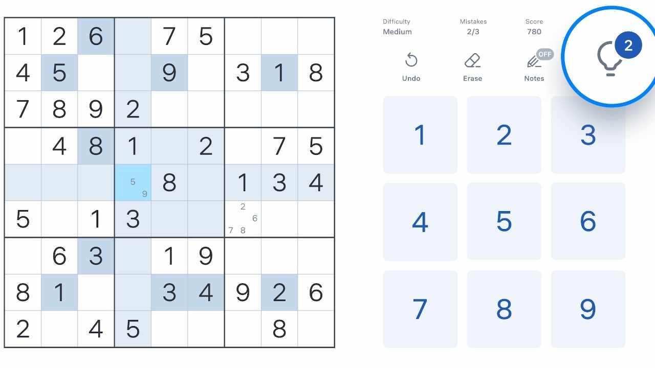 数独闯关程序游戏截图1
