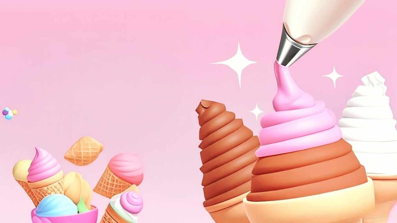 圆筒冰淇淋游戏截图3
