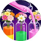 倒水消花朵