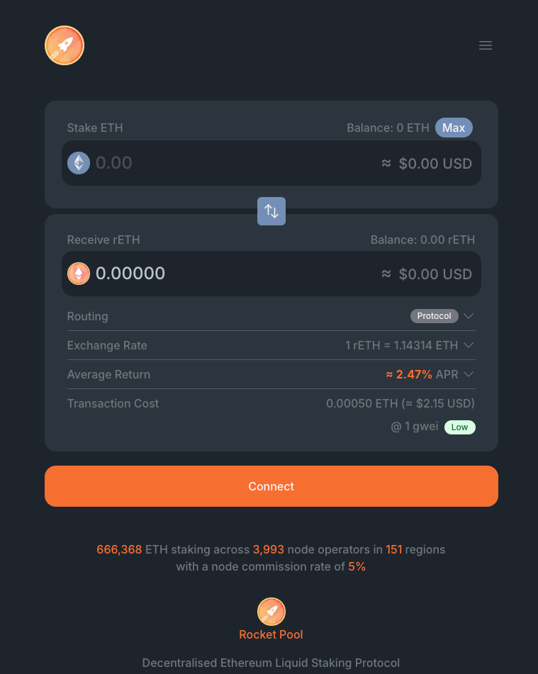 rocket-pool-ether-staking-interface