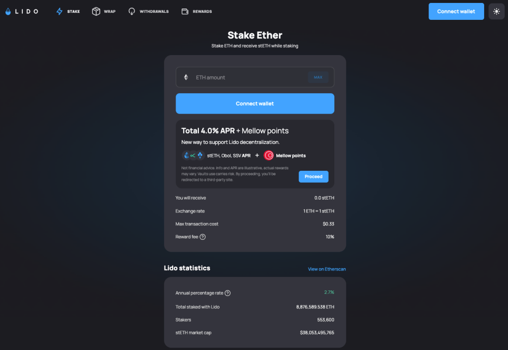 lido-staking-interface