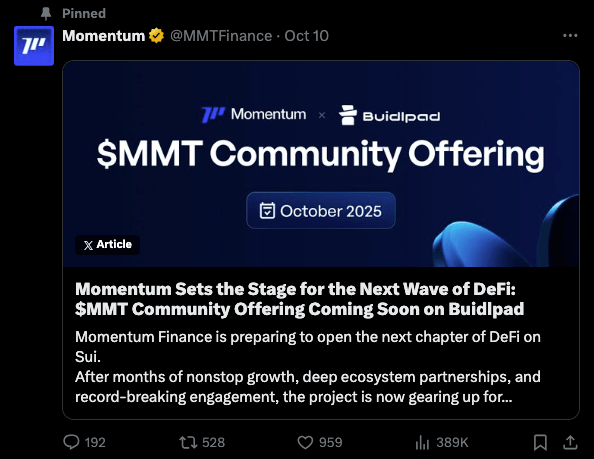 momentum-mmt-community-offering-official-tweet