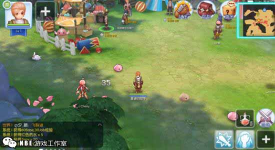 不用做繁琐任务，主要靠在野外刷怪升级的手游