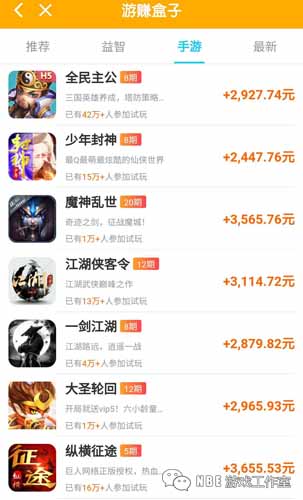 在手机上打什么游戏可以赚钱？