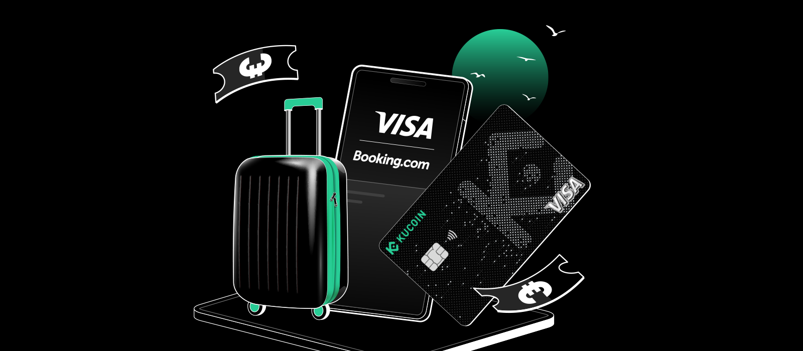 使用 KuCard Visa 於 Booking.com 預訂住宿，即享 4% 回贈！