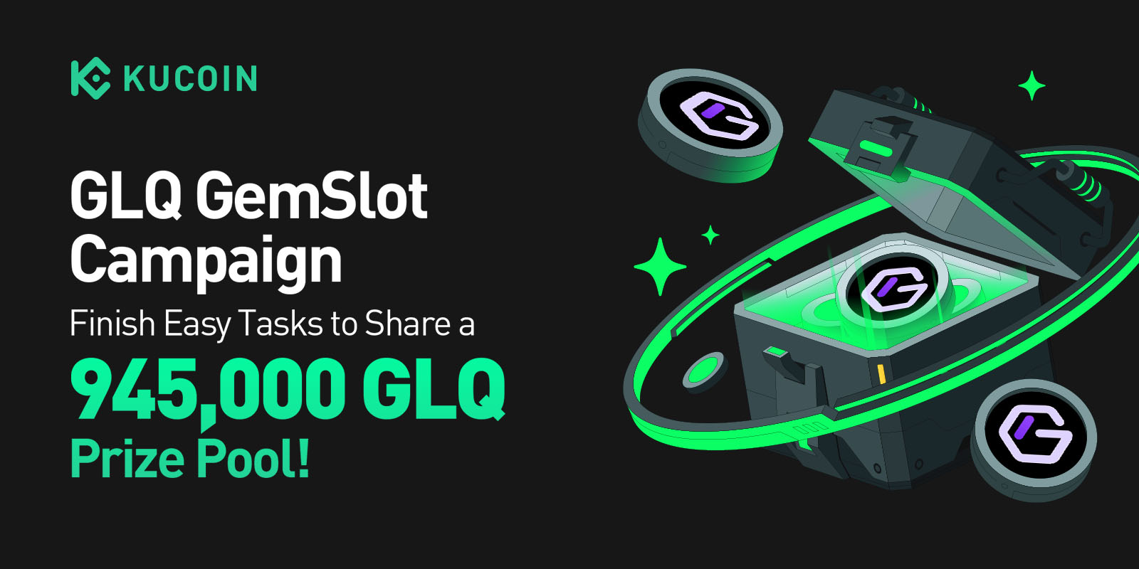 GraphLinq (GLQ) GemSlot 活動：完成簡單任務，瓜分 945,000 GLQ 彩池！