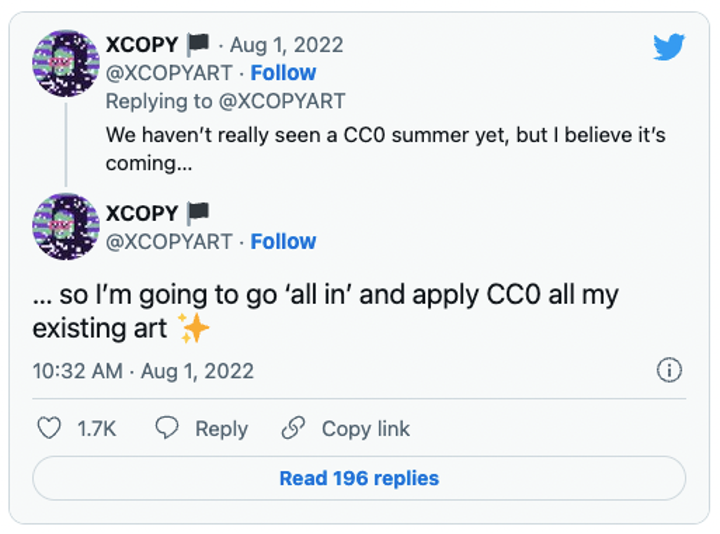 a16z：NFT开发者为何选择cc0？