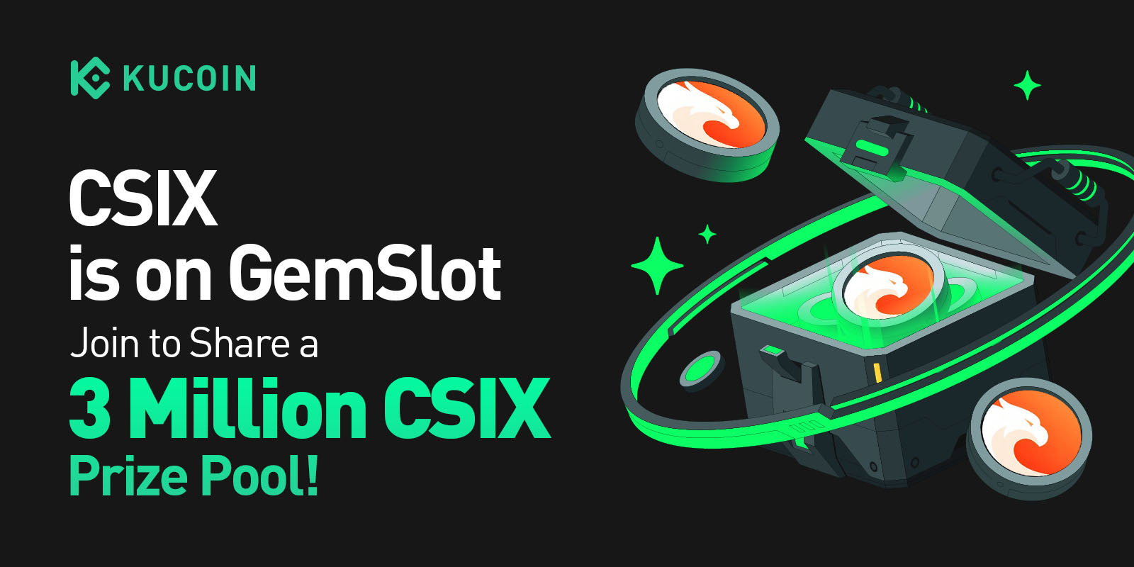 Carbon (CSIX) GemSlot 活動盛大開啟：完成簡單任務，瓜分 3,000,000 CSIX 彩池！