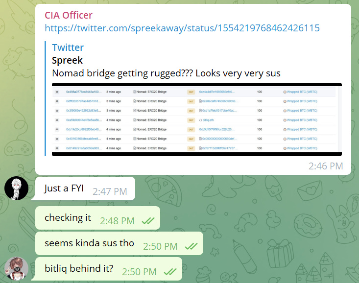 超1.5亿美元损失,跨链桥协议Nomad黑客攻击事件分析