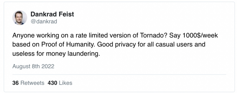 Manta创始人Shumo:从Tornado Cash事件看链上隐私的未来