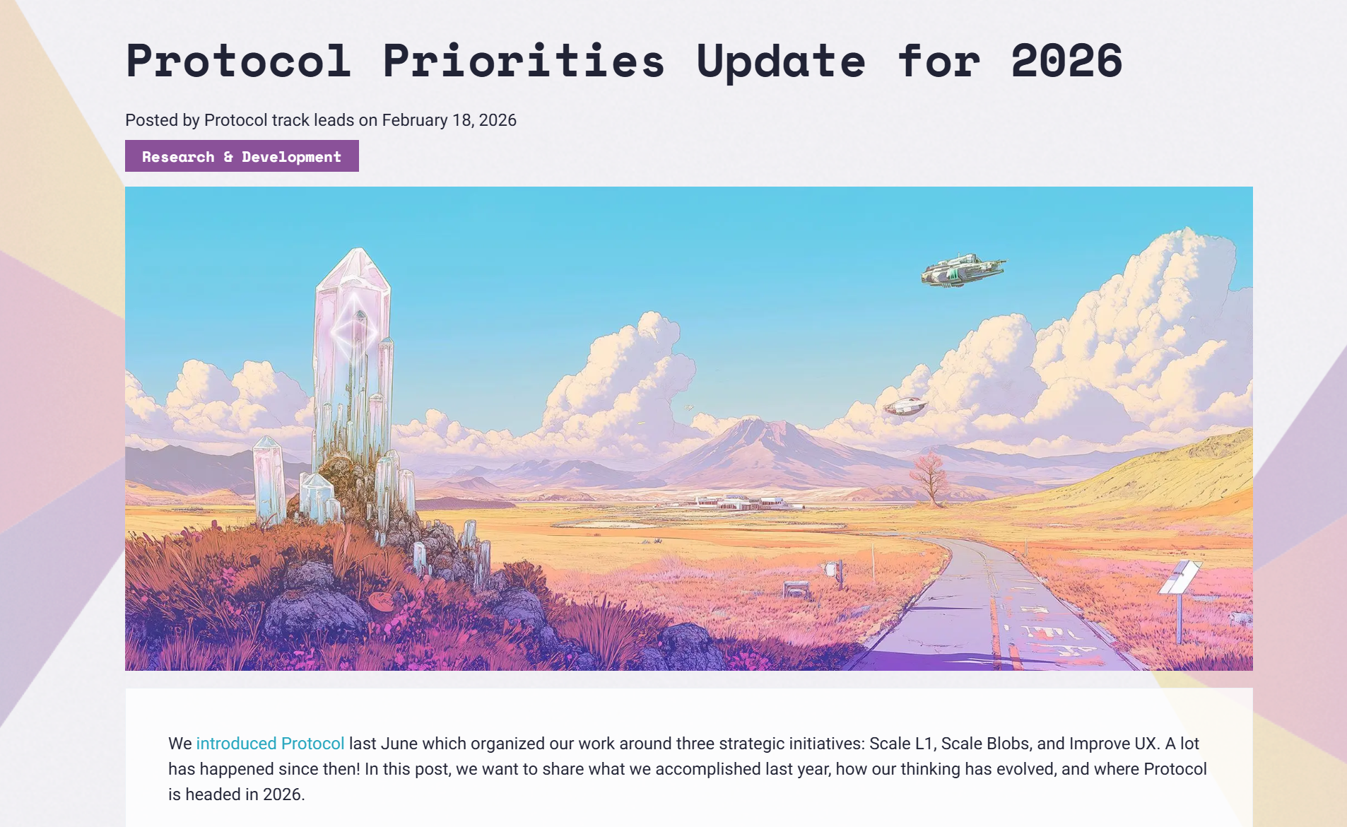 以太坊 2026：EF 列出協議路線圖，進入「工程升級」時代