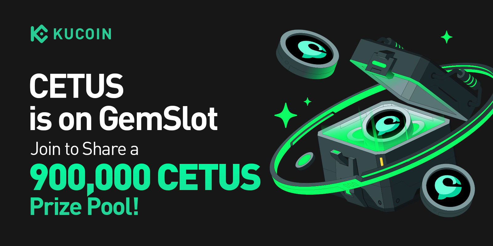 Cetus Protocol (CETUS) GemSlot 活動：完成簡單任務，瓜分 900,000 CETUS 彩池！