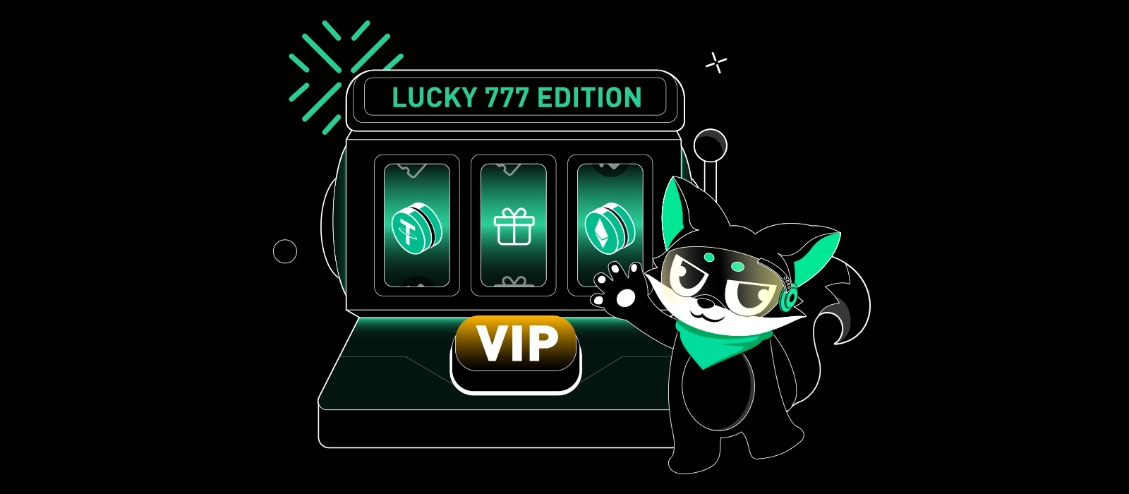VIP交易尋寶之旅 - 幸運777版，交易贏取大量 USDT、ETH 及更多獎勵！