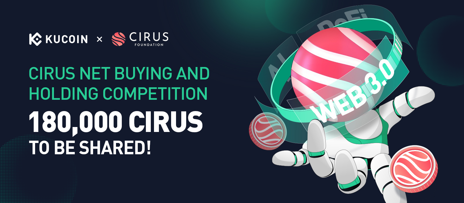 CIRUS Net Buying and Holding Competition: 180,000 CIRUS To Be Shared!