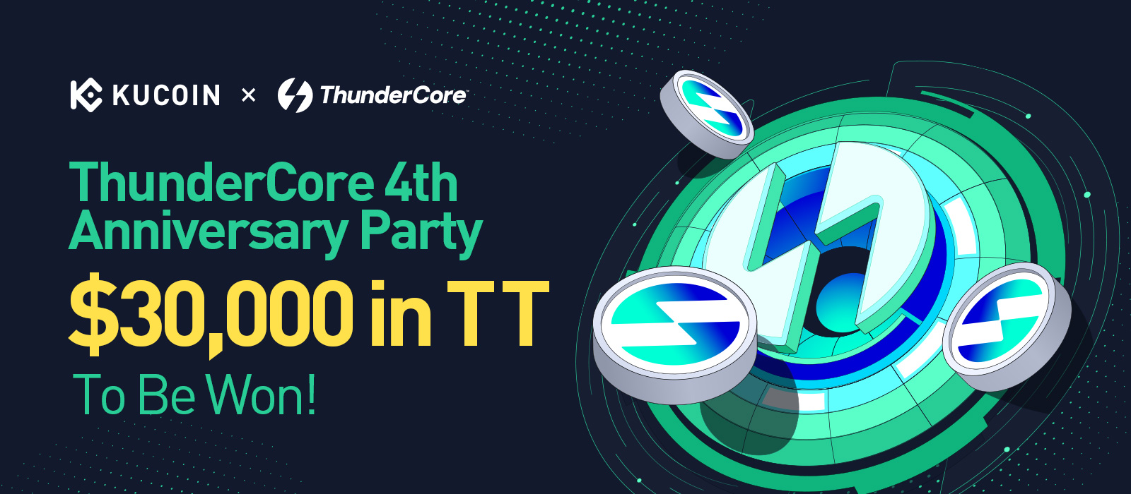 ThunderCore 4th Anniversary Party: $30,000 in TT To Be Won!