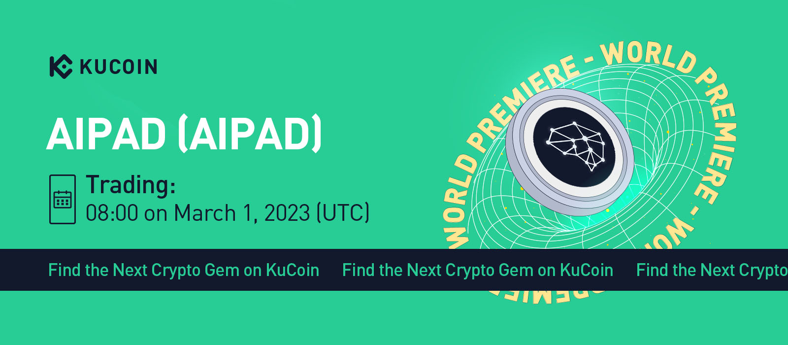 AIPAD (AIPAD) Gets Listed on KuCoin! World Premiere!