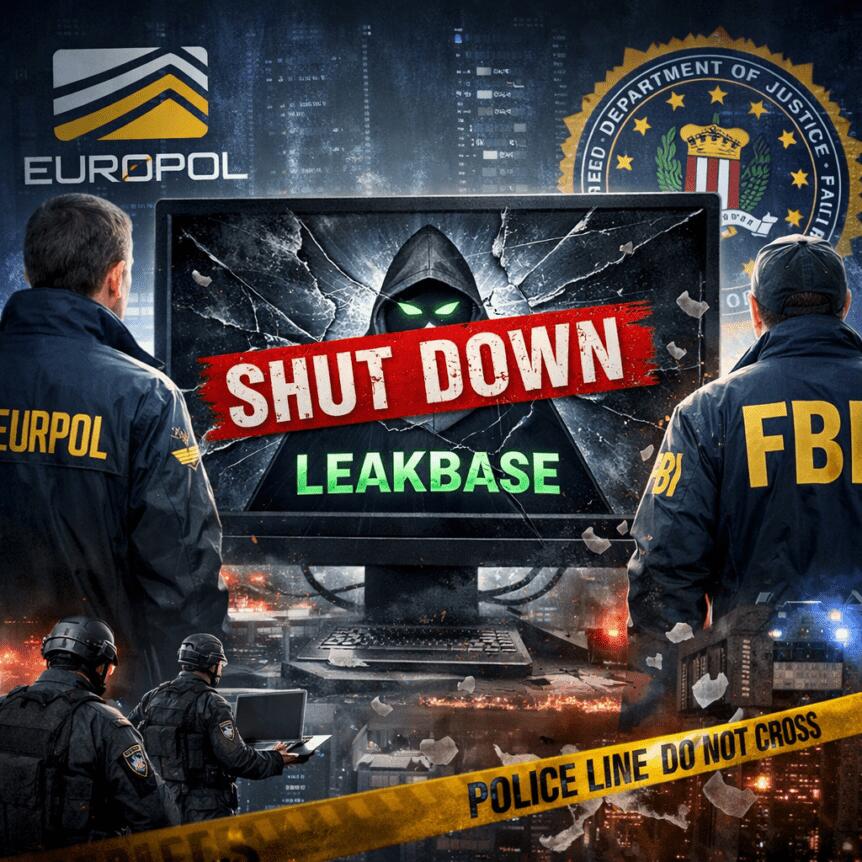 歐洲刑警組織與聯邦調查局關閉大型網絡犯罪論壇 LeakBase