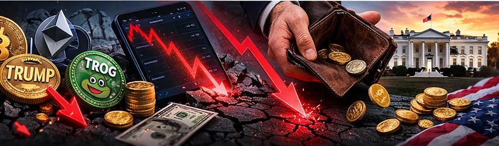 川普的加密貨幣投資組合自就職以來下跌 94%，模因代幣受創最重