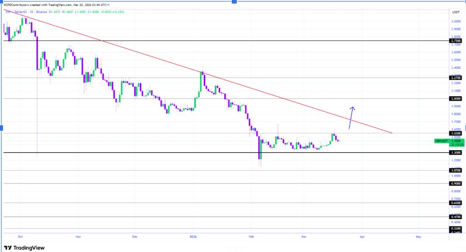 XRPUSD 1D 圖表 | 來源:X