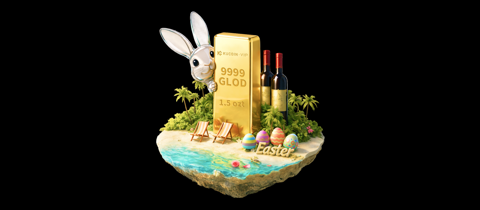 777,777 USDT KuCoin VIP 復活節活動