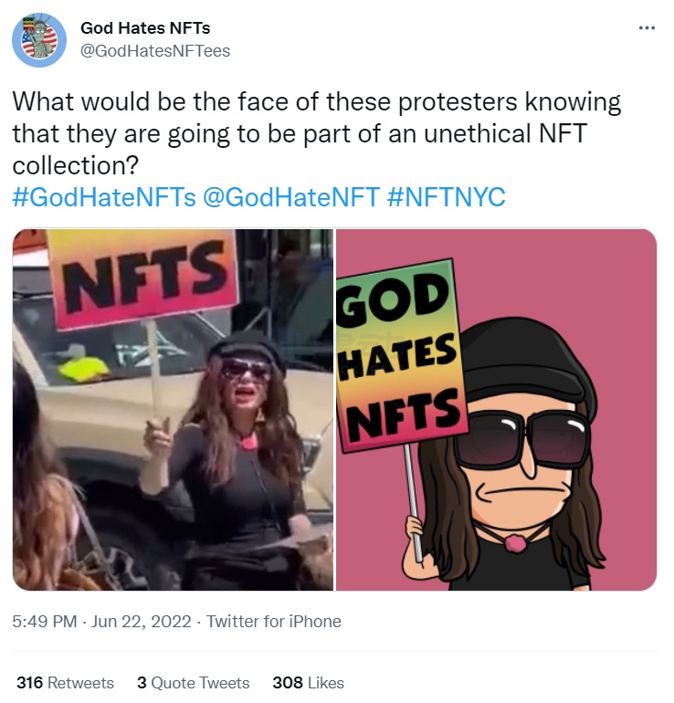 God Hates NFTs的「炒作」之路:如何靠「抄袭」4天封神?