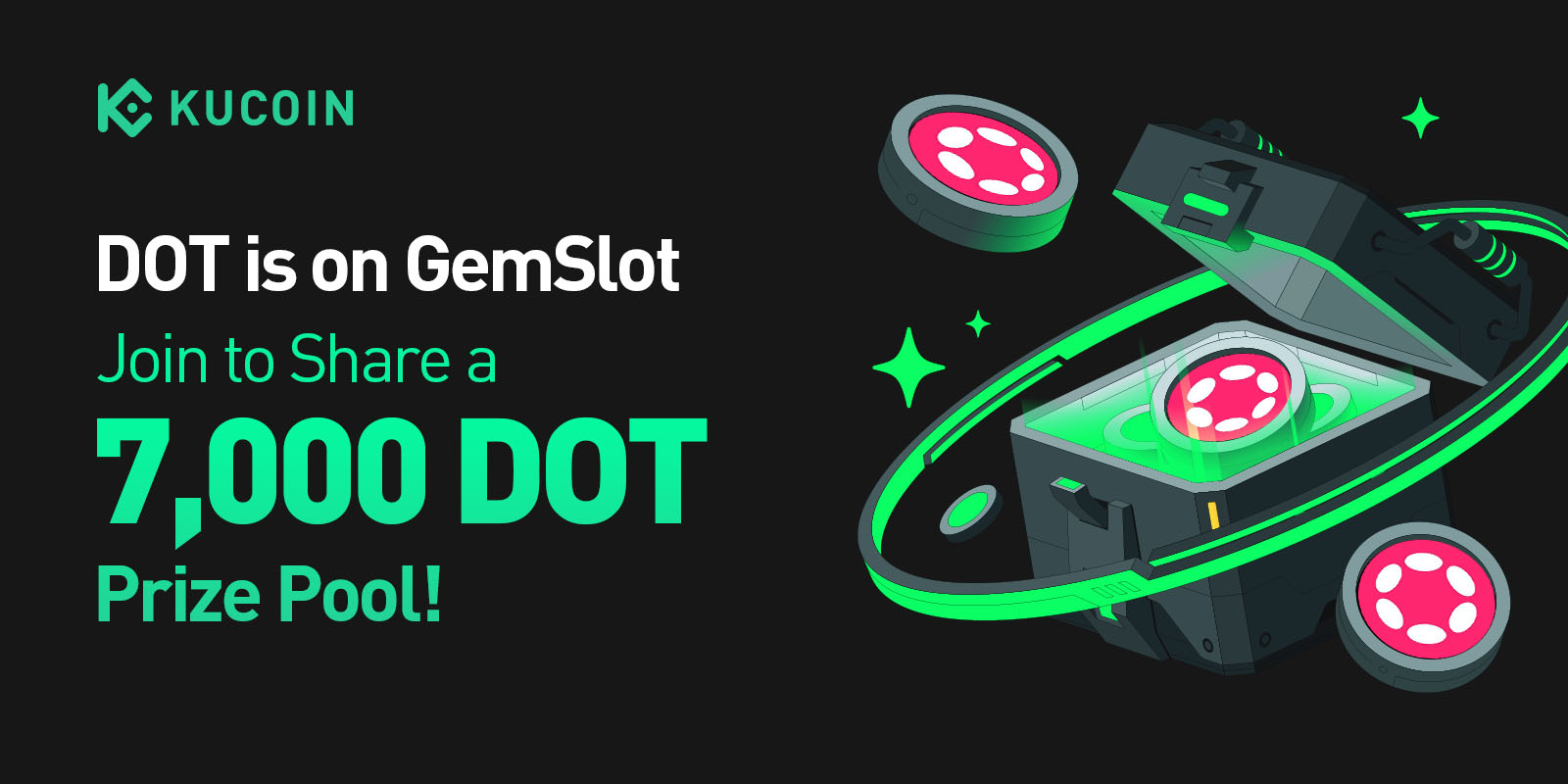 波卡 (DOT) GemSlot 活動：完成簡單任務，瓜分 7,000 DOT 彩池！