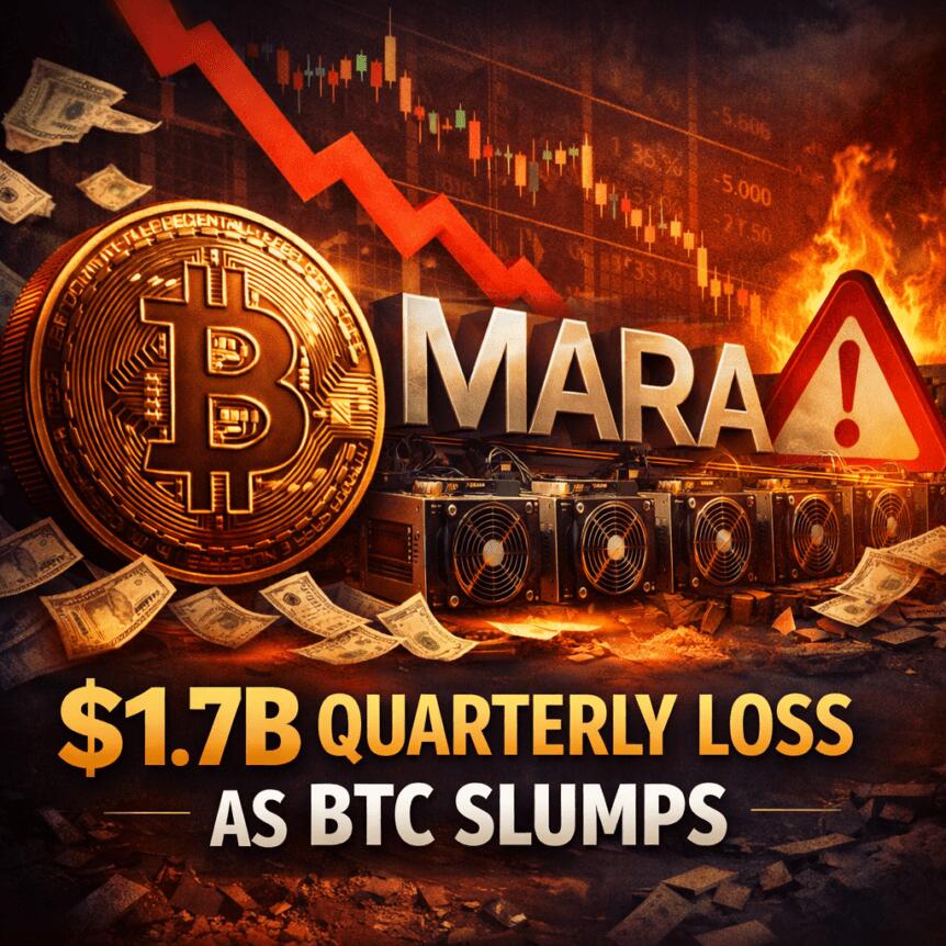 Mara Bitcoin Miner Posts $1.7b Quarterly Loss As Btc Slumps