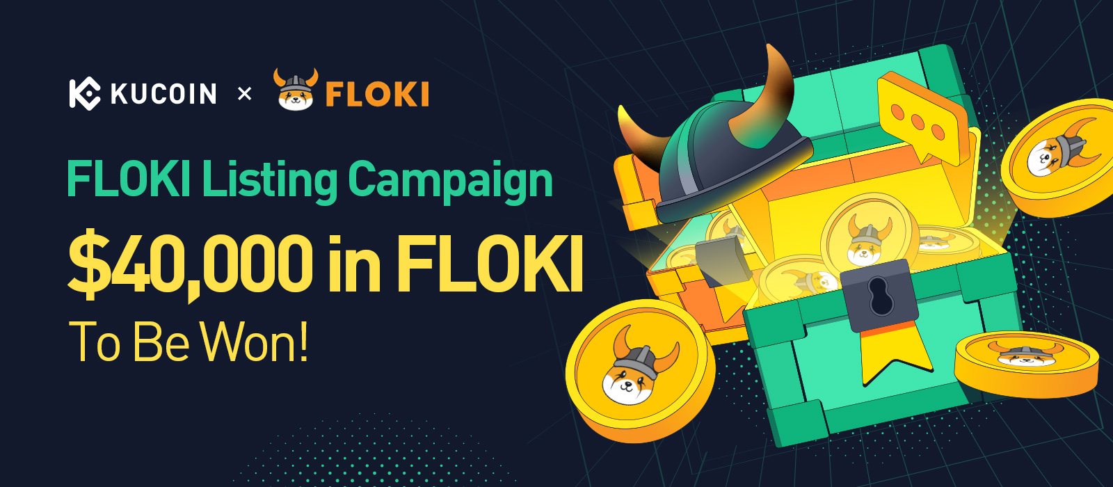 FLOKI Listing Campaign: $40,000 in FLOKI To Be Won!