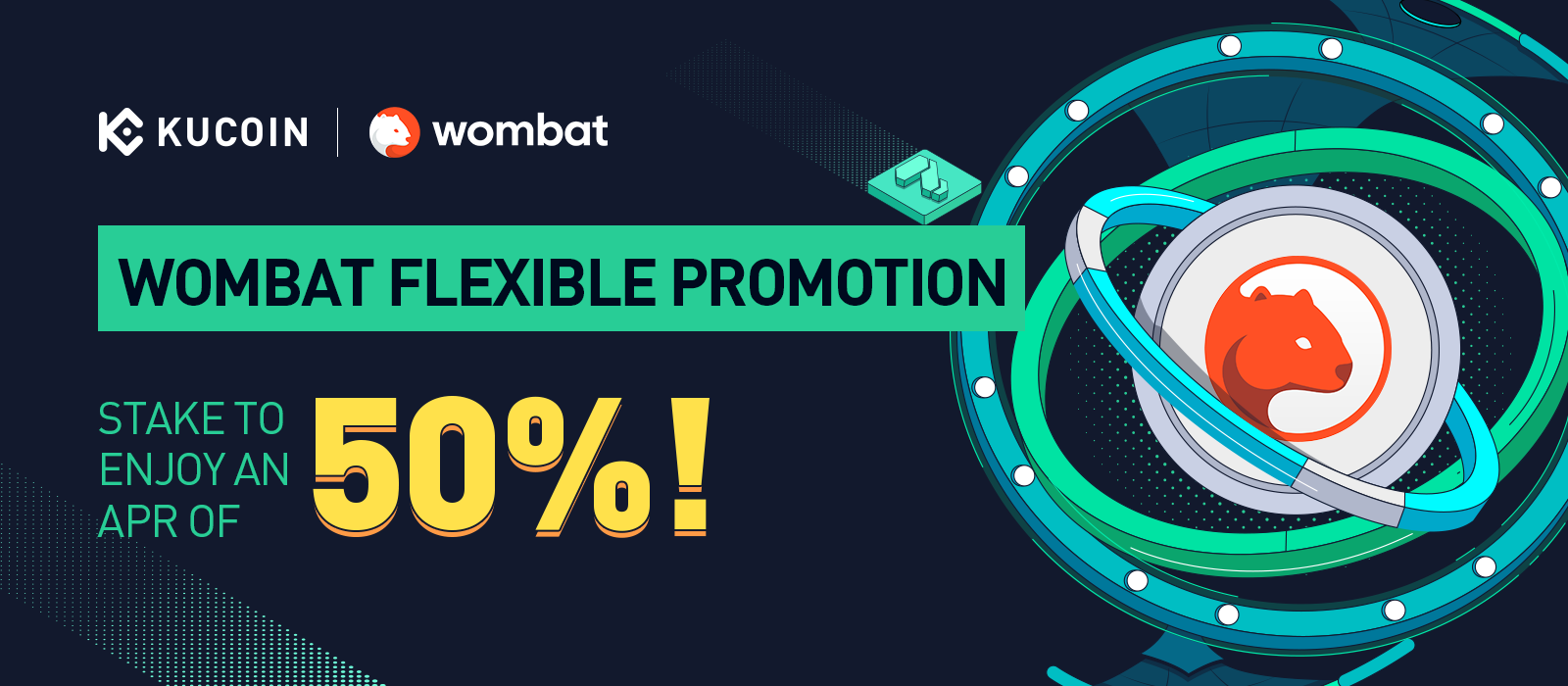WOMBAT Flexible Promotion, Enjoy an APR of 50%!​
