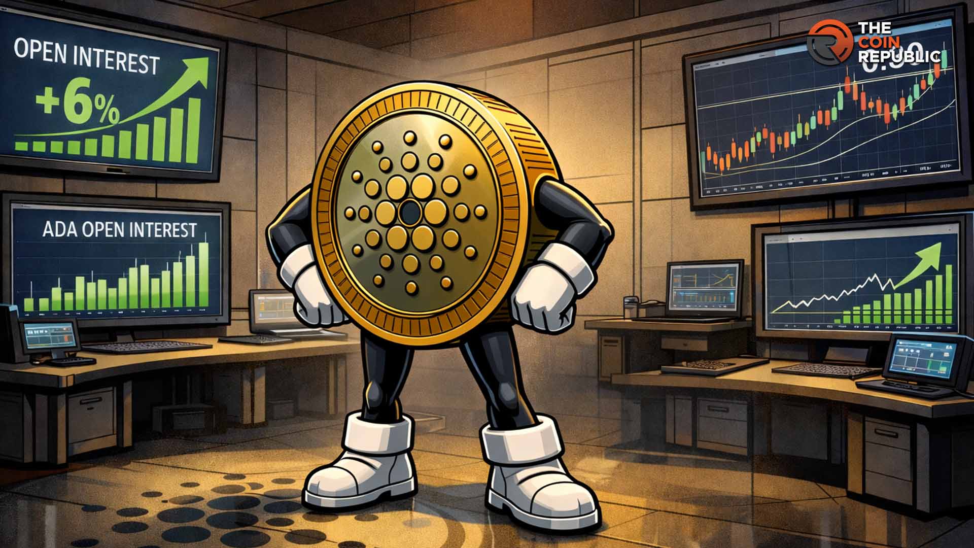 Cardano 的未平倉合約上升 6%，ADA 瞄準 0.3 美元阻力位