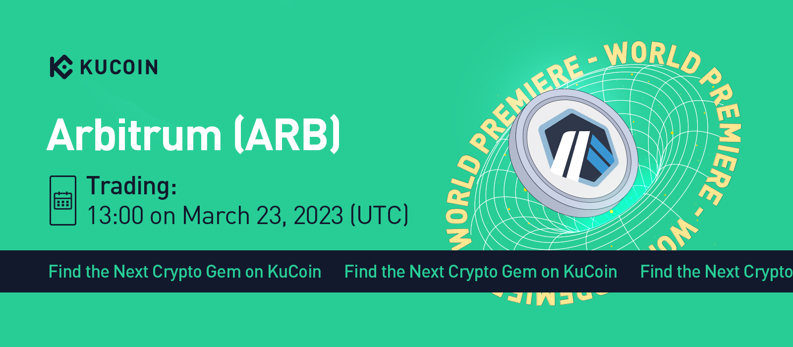 Arbitrum (ARB) Gets Listed on KuCoin! World Premiere!