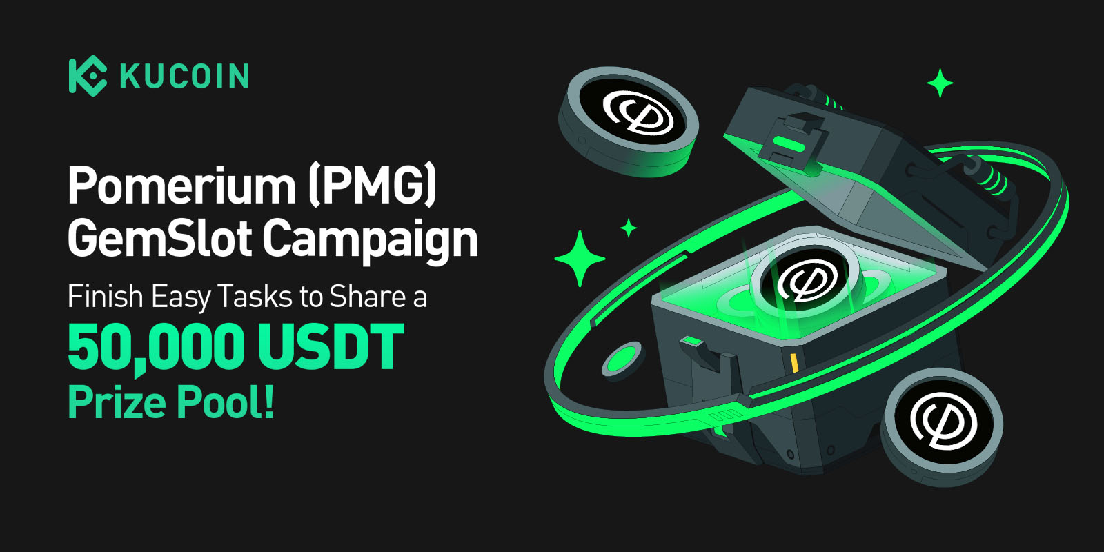 PMG GemSlot 活動：完成簡單任務，瓜分 50,000 USDT 彩池！