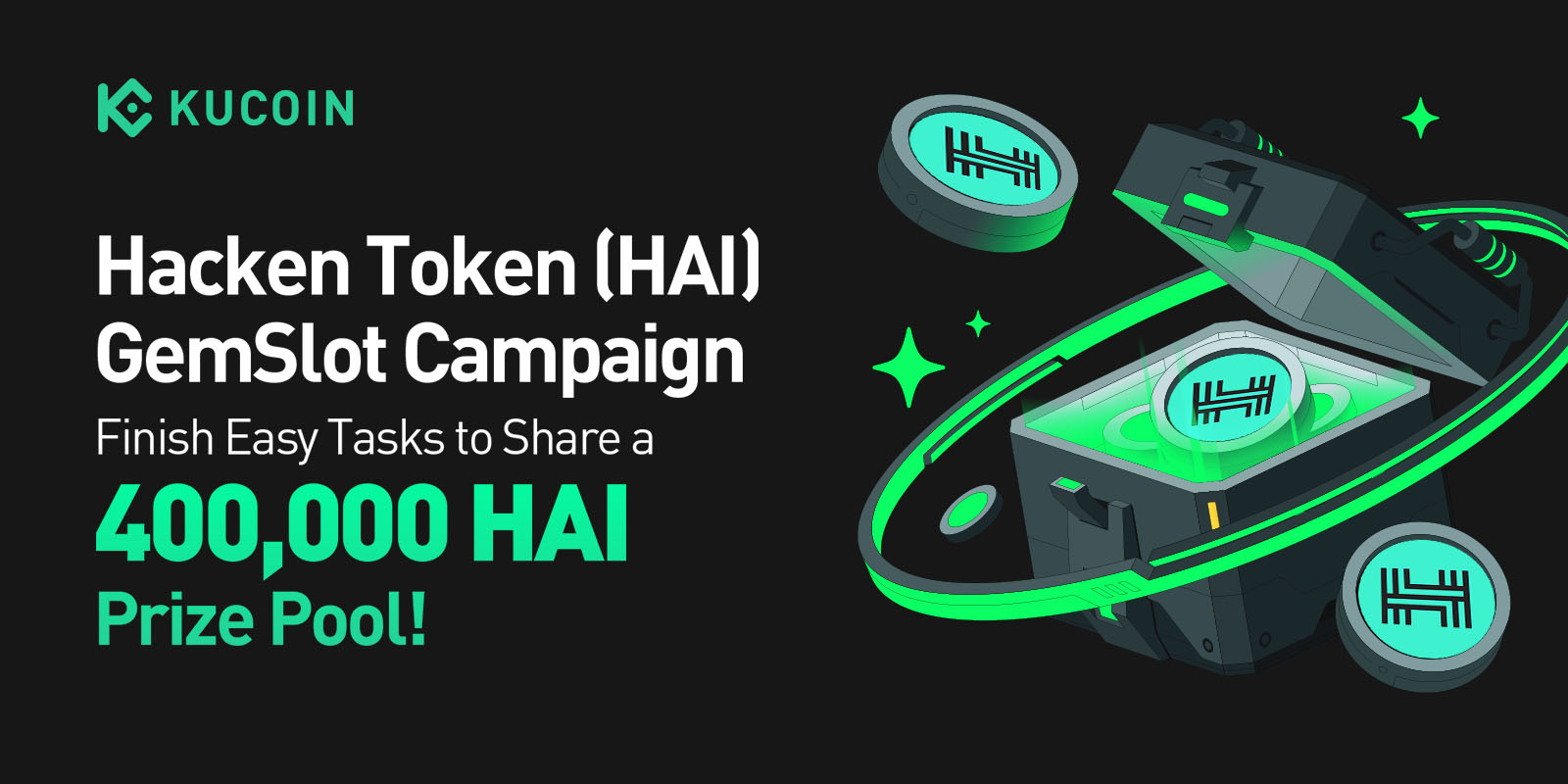 Hacken Token (HAI) GemSlot 活動：完成簡單任務，瓜分 400,000 HAI 彩池！