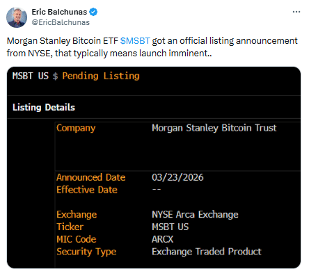 摩根士丹利的比特幣 ETF 上線可能擾亂機構比特幣資金流動