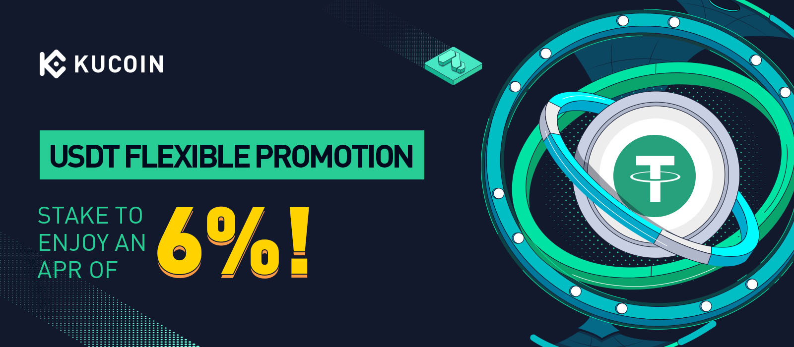 USDT Flexible Promotion, Enjoy an APR of 6%!​