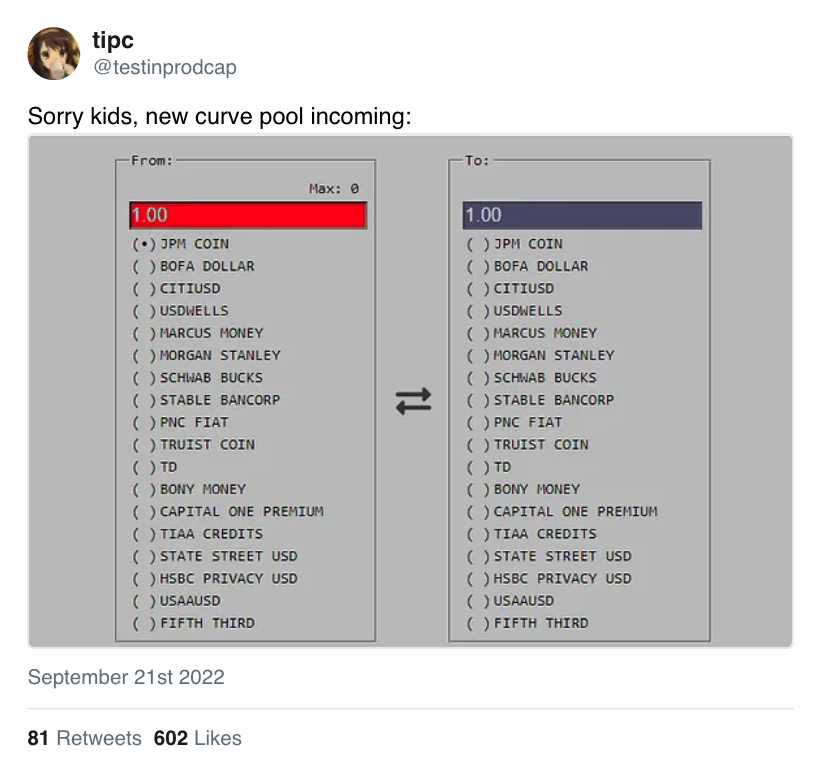 Curve:最新稳定币草案的唯一受害者将是美国本身