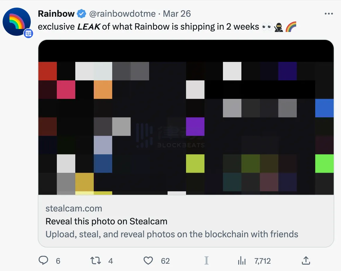 Arbitrum图片社交应用Stealcam走红:窥私欲与所有者经济完美结合,加密OGs集体点赞
