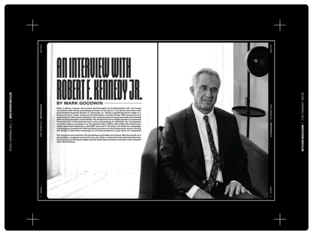 专访美总统竞选人小罗伯特：我为什么支持比特币？