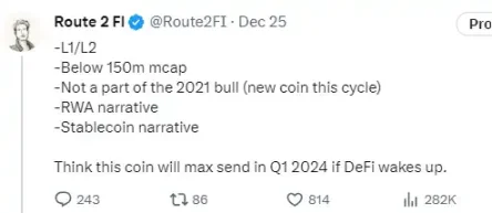 DeFi大师披露2024投资列表：可能会表现亮眼的代币及叙事