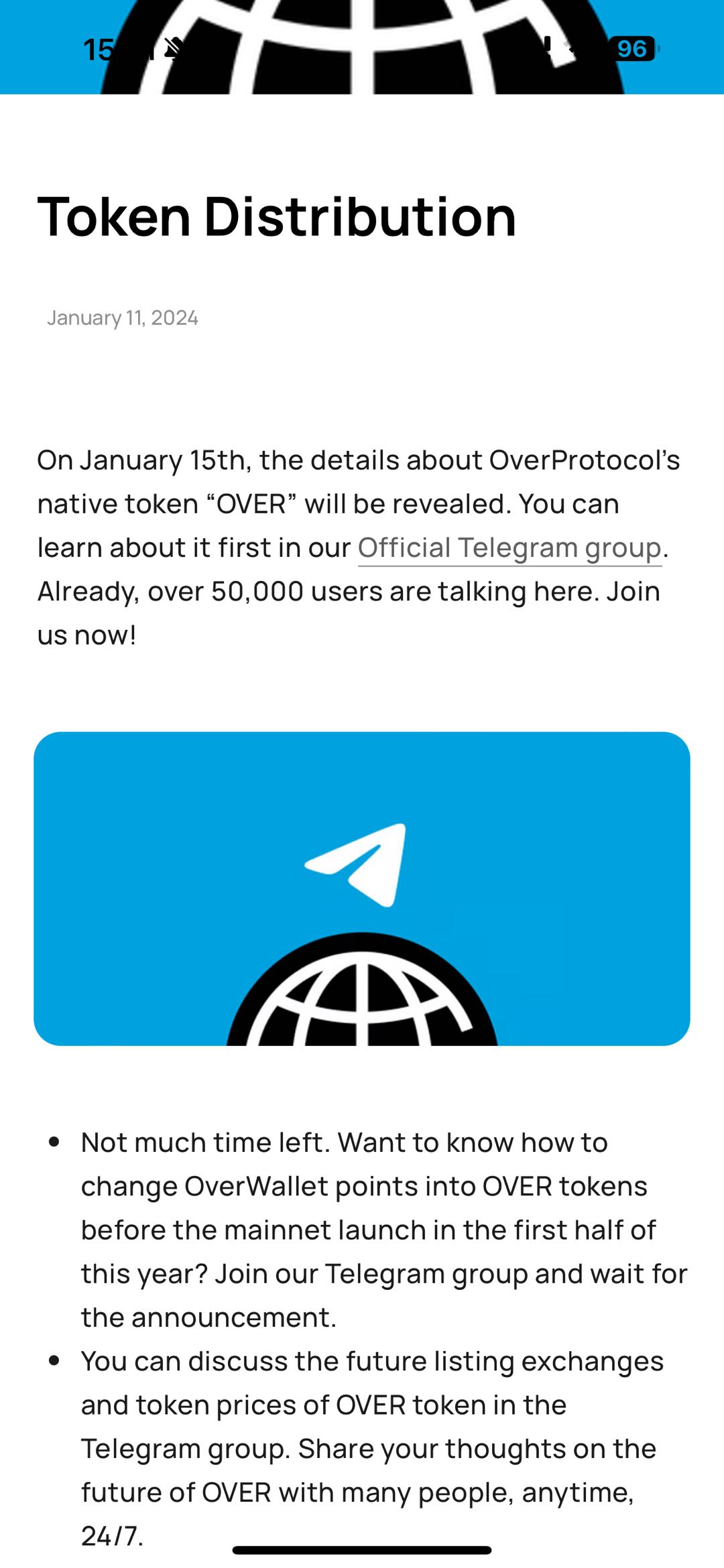 Over Protocol：将于 1 月 15 日披露原生代币 OVER 的具体细节