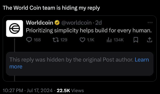 ZachXBT：Worldcoin 团队隐藏其针对内部人员获利的批评言论