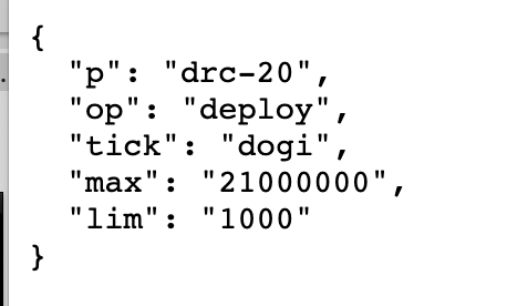 狗狗币两个不同铭文版本的对比以及汇总