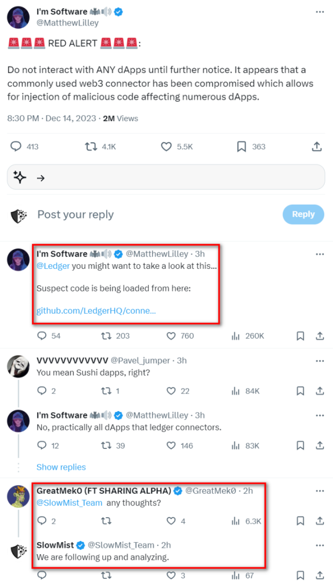 影响甚广,Ledger Connect Kit被黑事件分析
