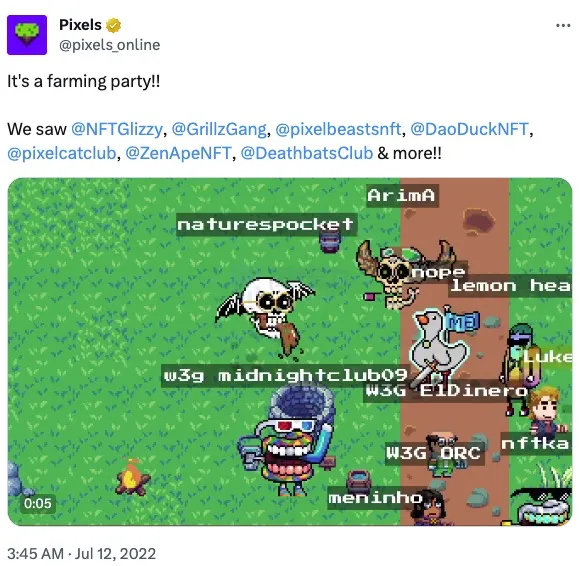 元宇宙像素风农场链游Pixels:Ronin生态的第二个Axie Infinity?