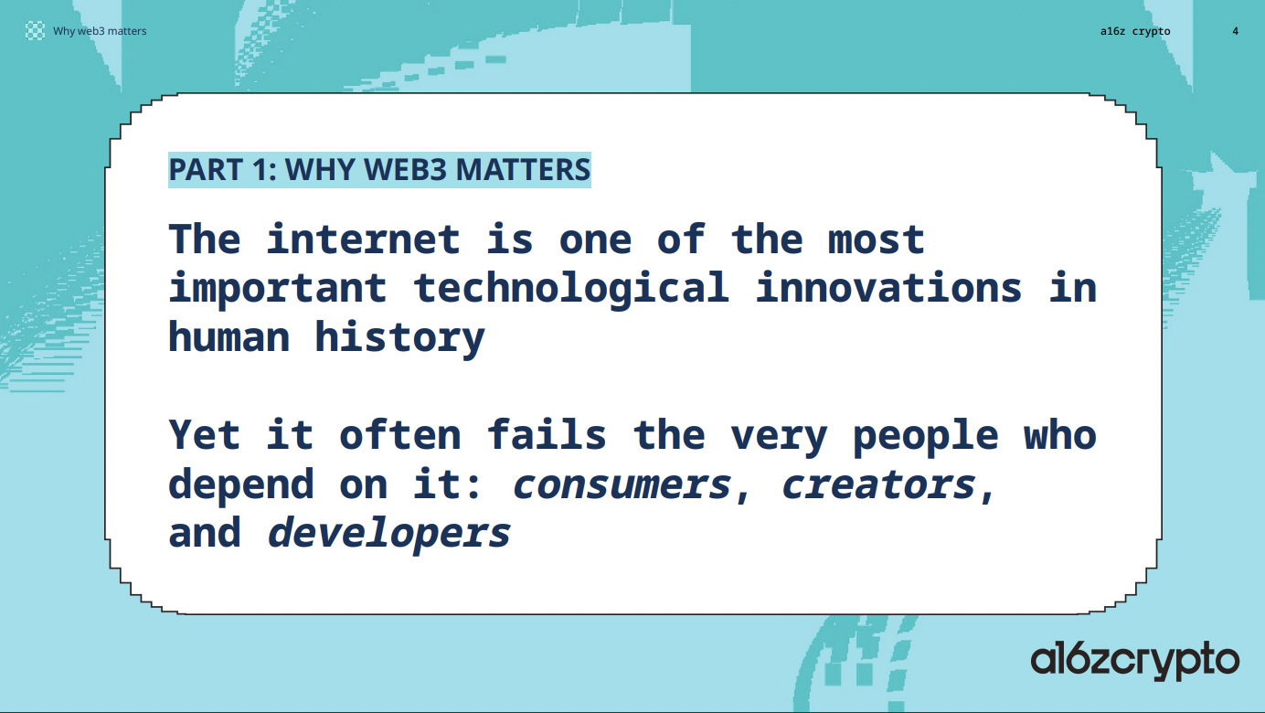 a16z万字解读Web3发展现状、商业边界与监管创新